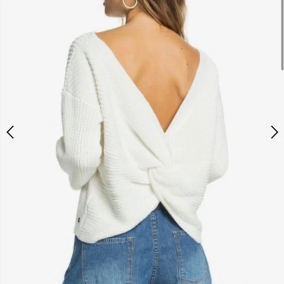 NWOT Roxy Open Back Sweater - Picture 3 of 7